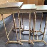painted and patinated nesting tables