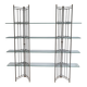 highquality freestanding glass shelf from the 80s