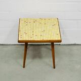 Vintage 50's side table mosaic top