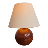 Walnut ball lamp