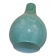 light suspension; Peil&Putzler, emerald green opaline; pear-shaped