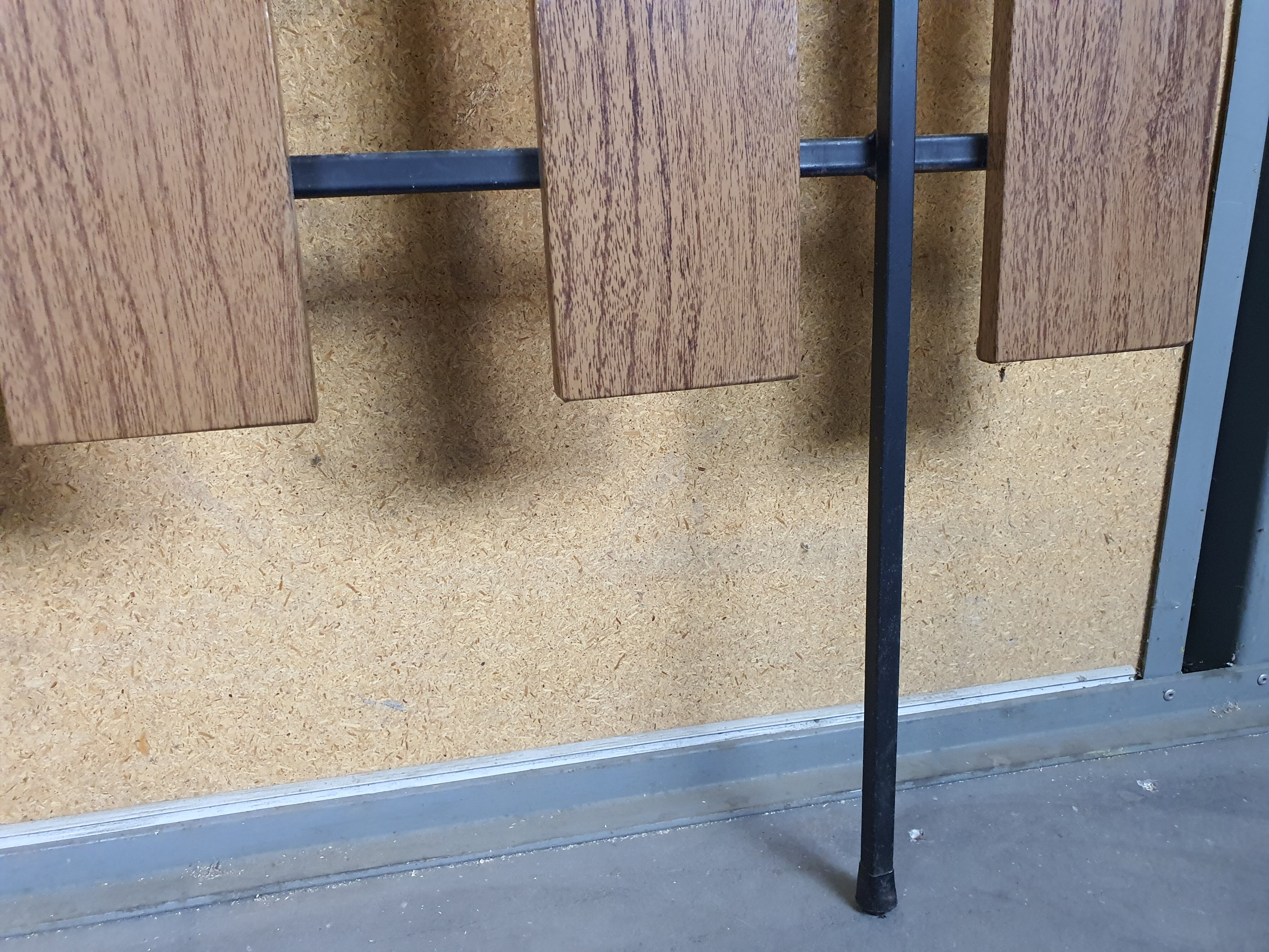 Wall coat hanger with mirror, 50s