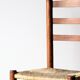 4 vintage brutalist chairs, wood & rope, Sentou / Perriand, 1960
