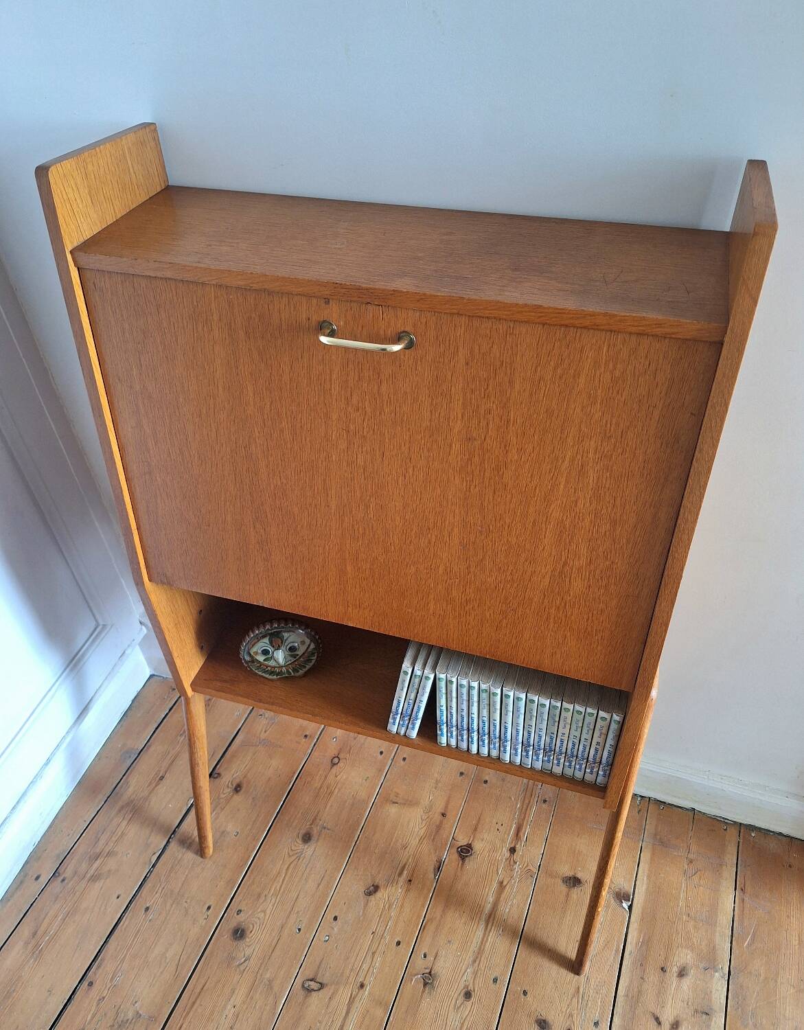 Secrétaire vintage, meuble bureau, bar ancien