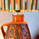 70s Fat Lava lamp with Pop Art shade