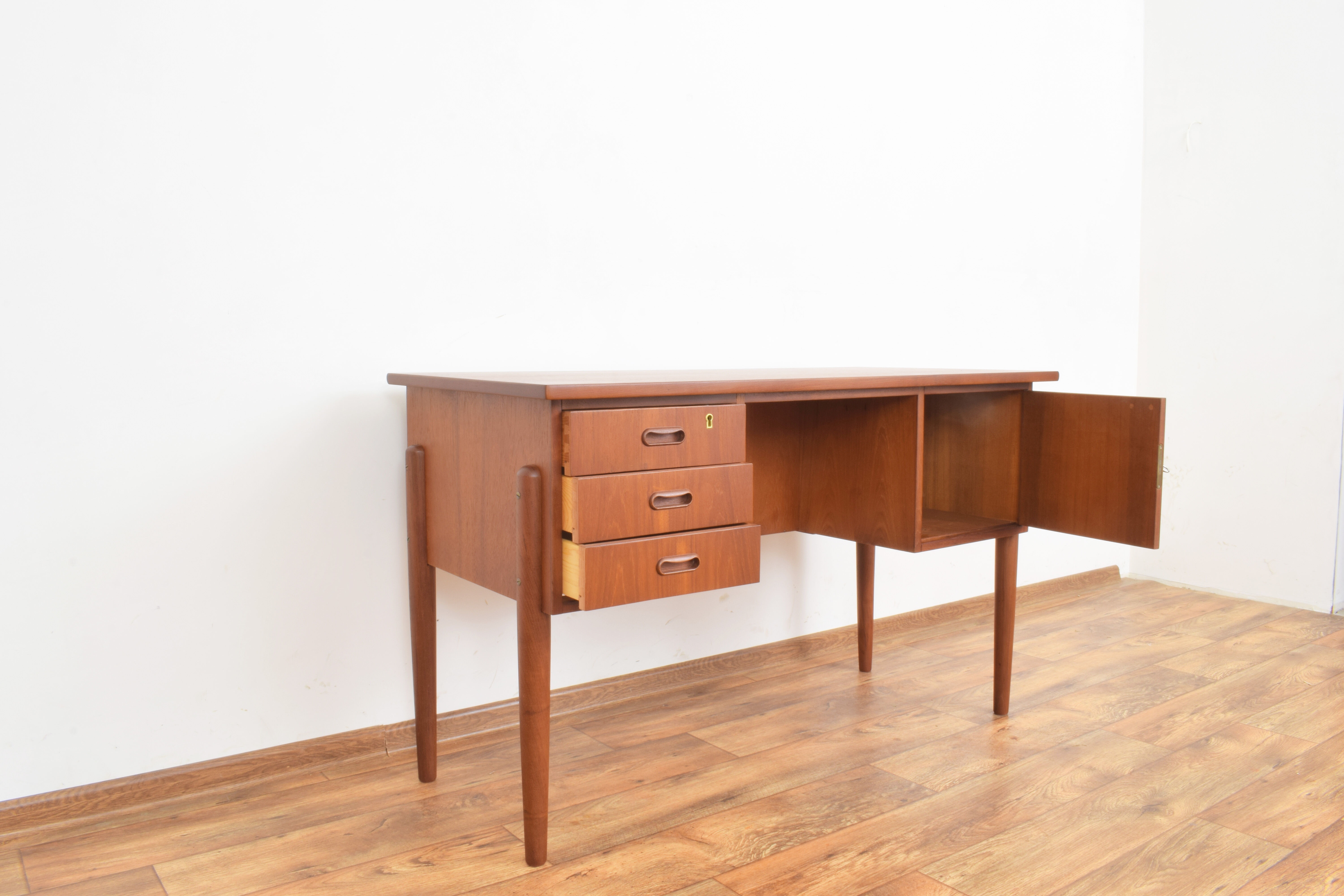 Mid-Century Danish Teak Desk, 1960s.