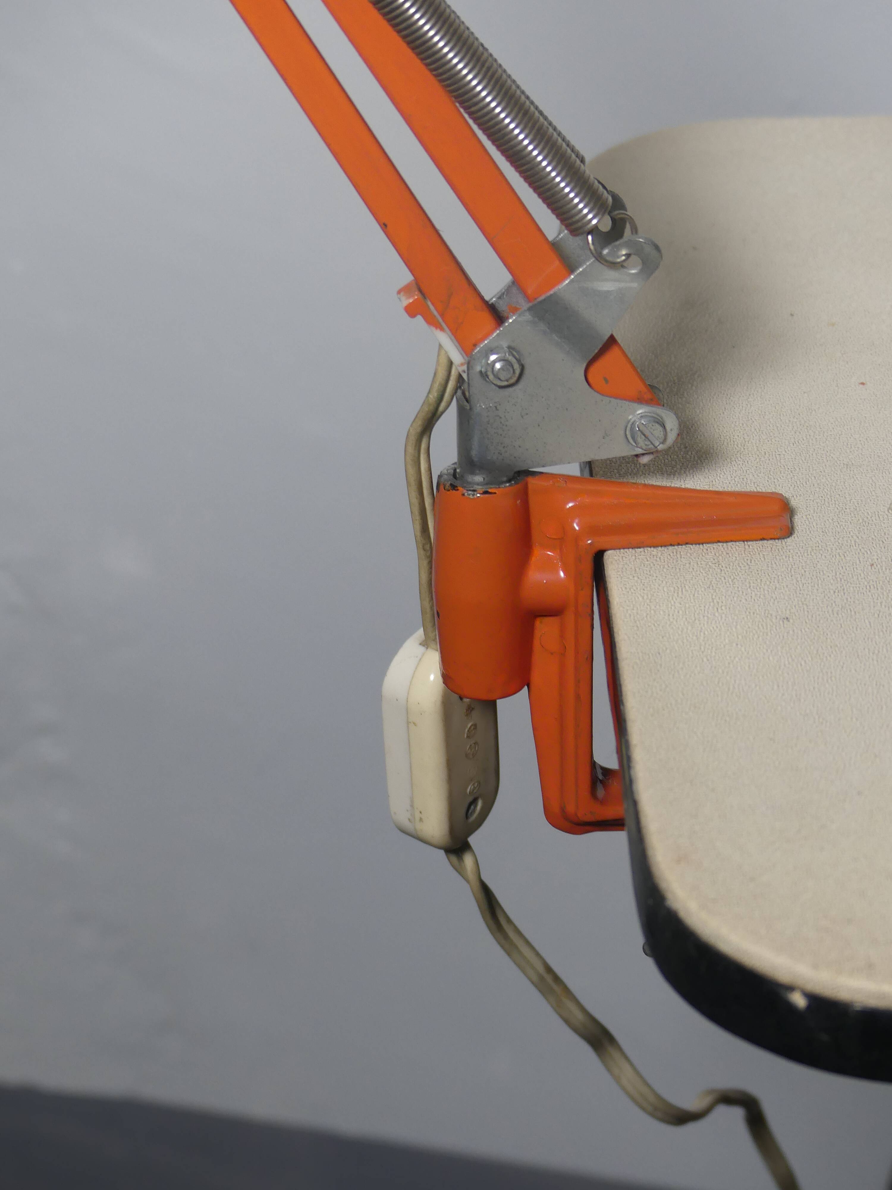 Lampe orange archi 1970