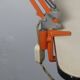 Lampe orange archi 1970