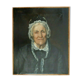 Huile sur toile xix portrait de femme p.sallé