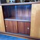 Vintage 1960s sideboard on casters, Scandinavian style