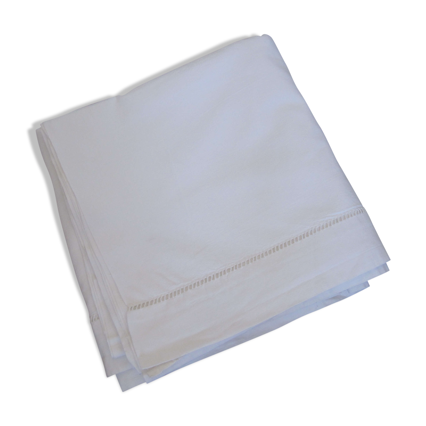 Old white cotton sheet
