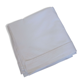 Old white cotton sheet