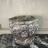 Large grey marble mortar from the Ardennes, 18th century.