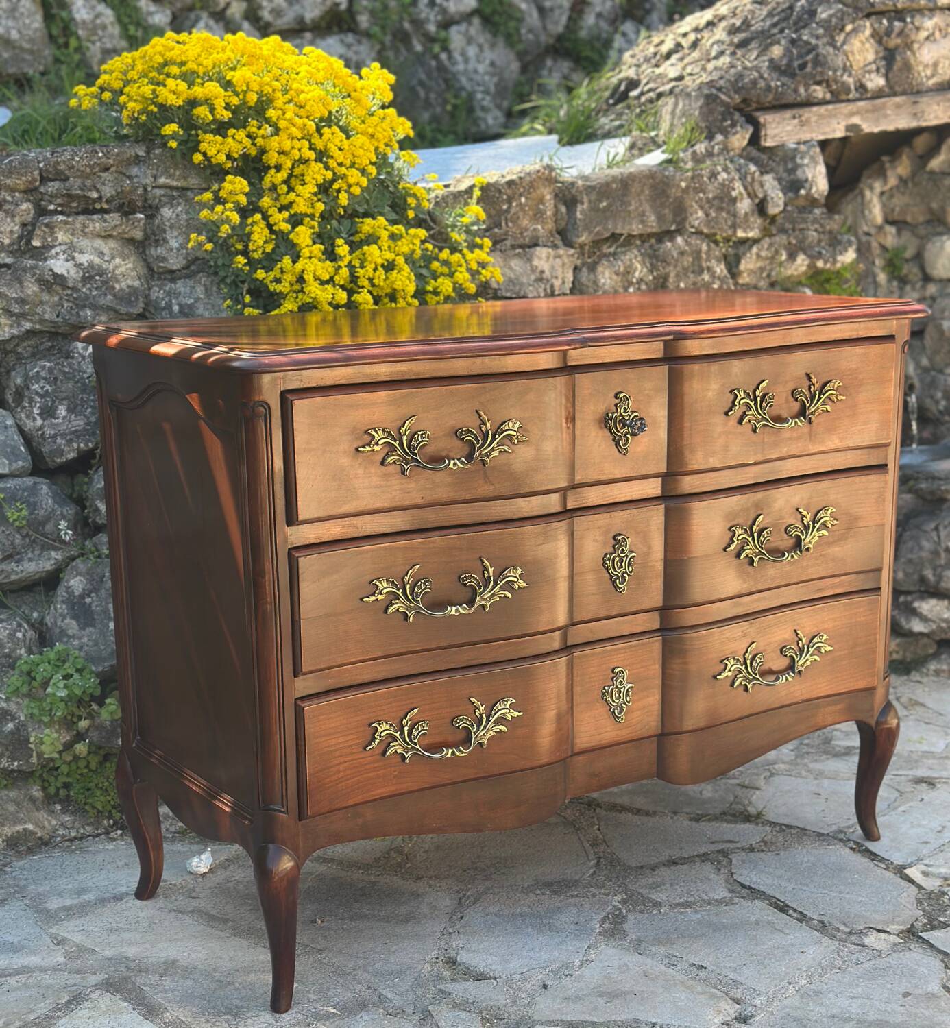 Commode en Acajou de style Louis XV Époque XX eme siècle