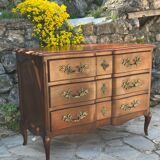 Louis XV style mahogany chest of drawers, 20th century