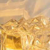 Large amber wall lamp in bubble glass by Helena Tynell, Limburg, Germany.