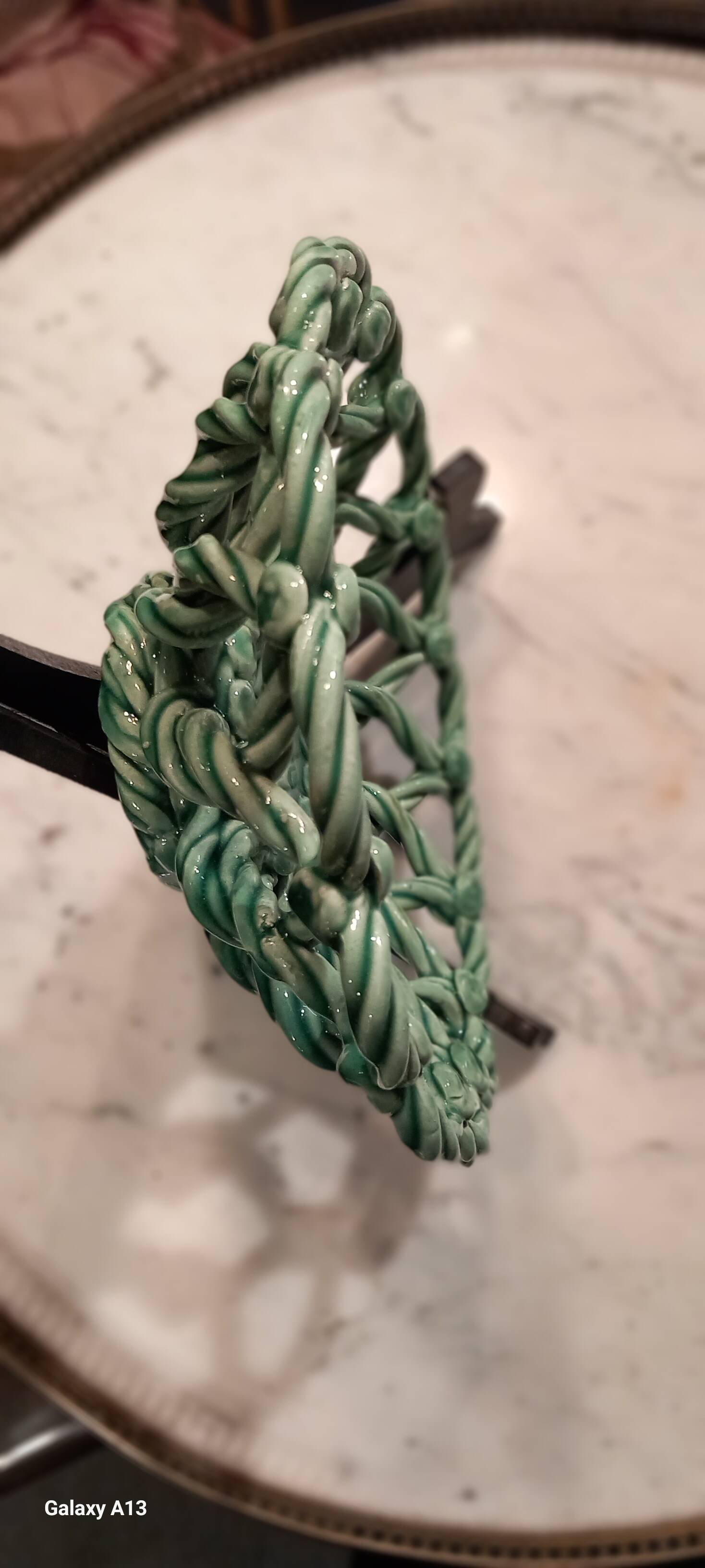 Vallauris ceramic braided cup