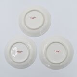 Three cups and under porcelain tea cups from Limoges Haviland barbed-wire décor