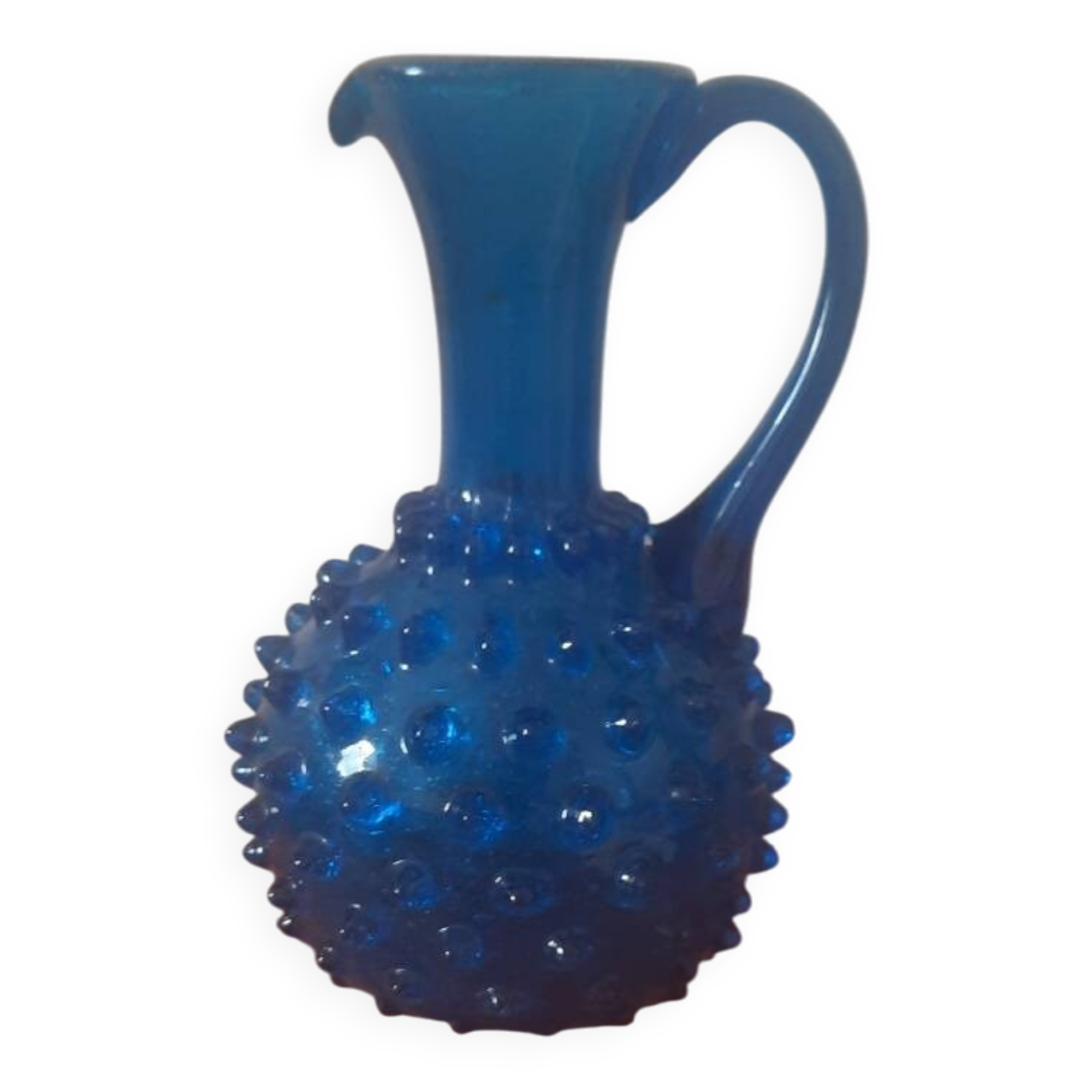 Frosted glass jug Murano