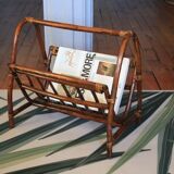Rattan/bamboo magazine rack