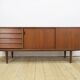 Teak sideboard with drawers and sliding doors, Denmark 1960