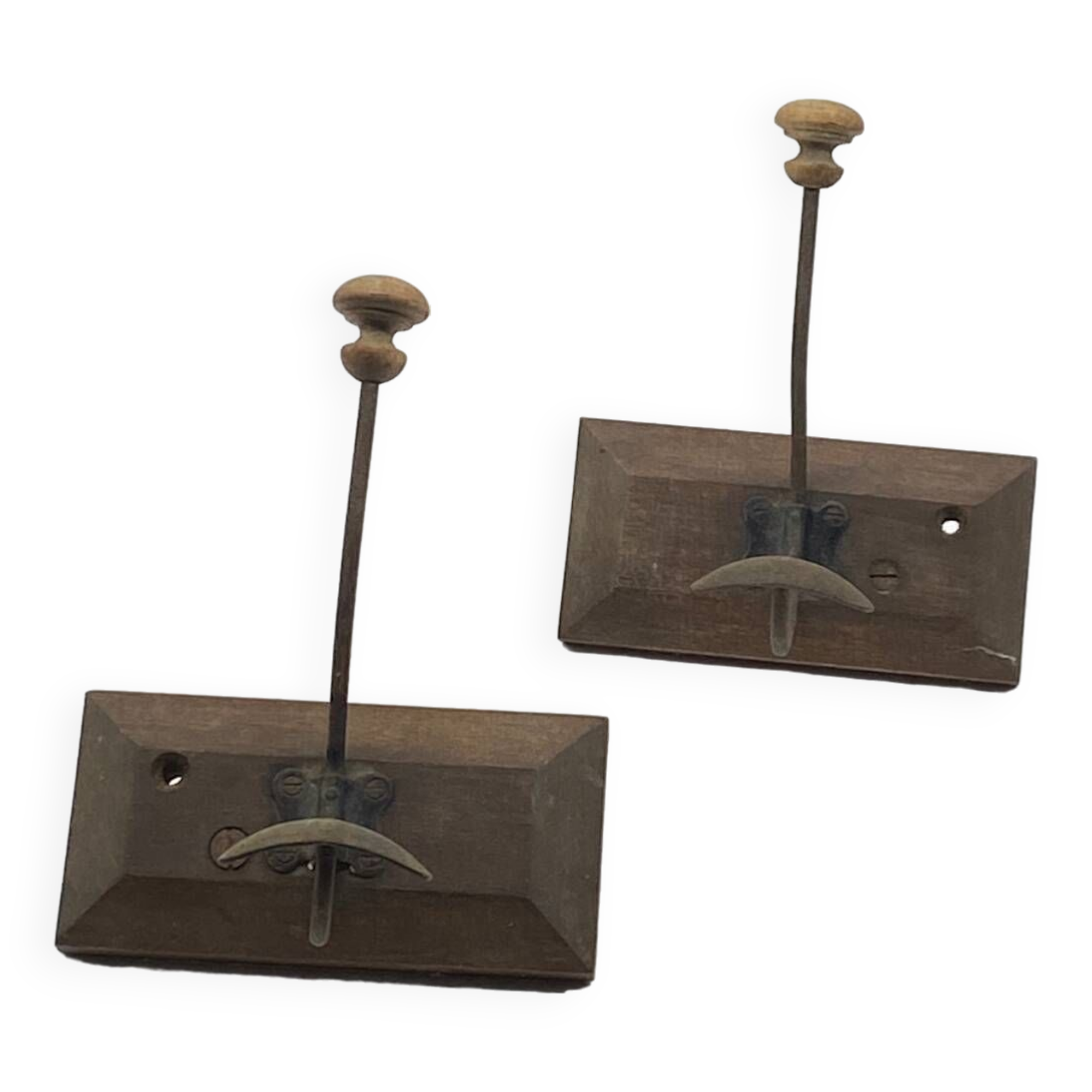 Coat/hat rack duo, cloakroom, old, circa 1920