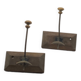 Coat/hat rack duo, cloakroom, old, circa 1920