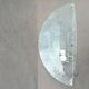 Wall lamp Demi-Lune Drimmer in worked glass 40 cm