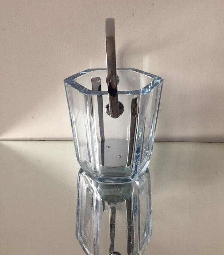 Seau à glace en cristal de Strombergshyttan 1967