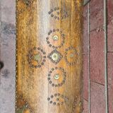 Wooden box and antique leather