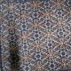 1950s handmade wool floral rug, ivory and blue, 98 × 145 cm