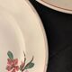 5 assiettes à dessert Digoin Sarreguemines, modèle Aigues Vives, 1940