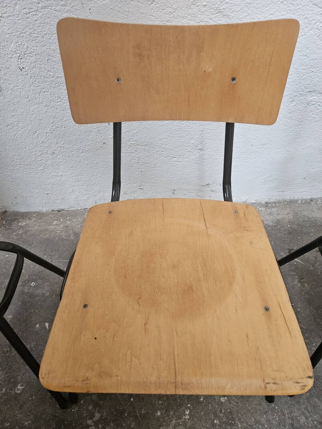 Lot of 6 bistro chairs from the 1980s