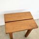 Brutalist oak stool