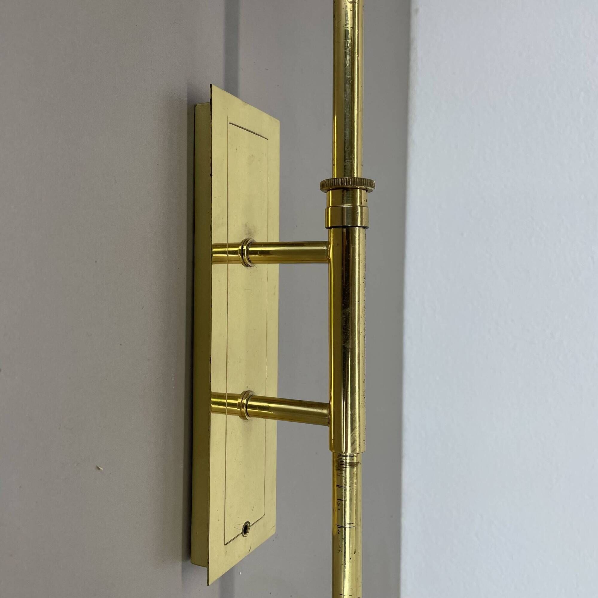 XXL adjustable Brass Wall Light Italy, 1950s