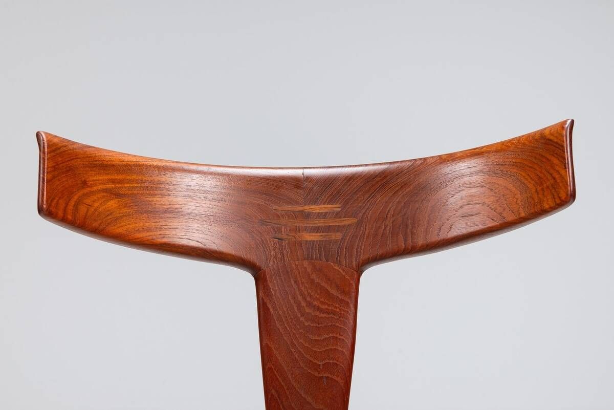 Erik Andersen & Palle Pedersen T-chair model 68 in teak Randers Denmark 1960