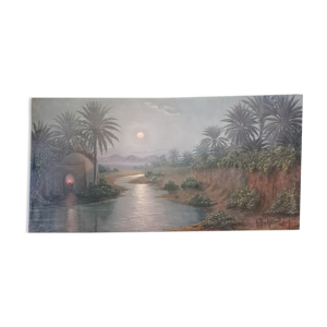 Huile sur toile Signé