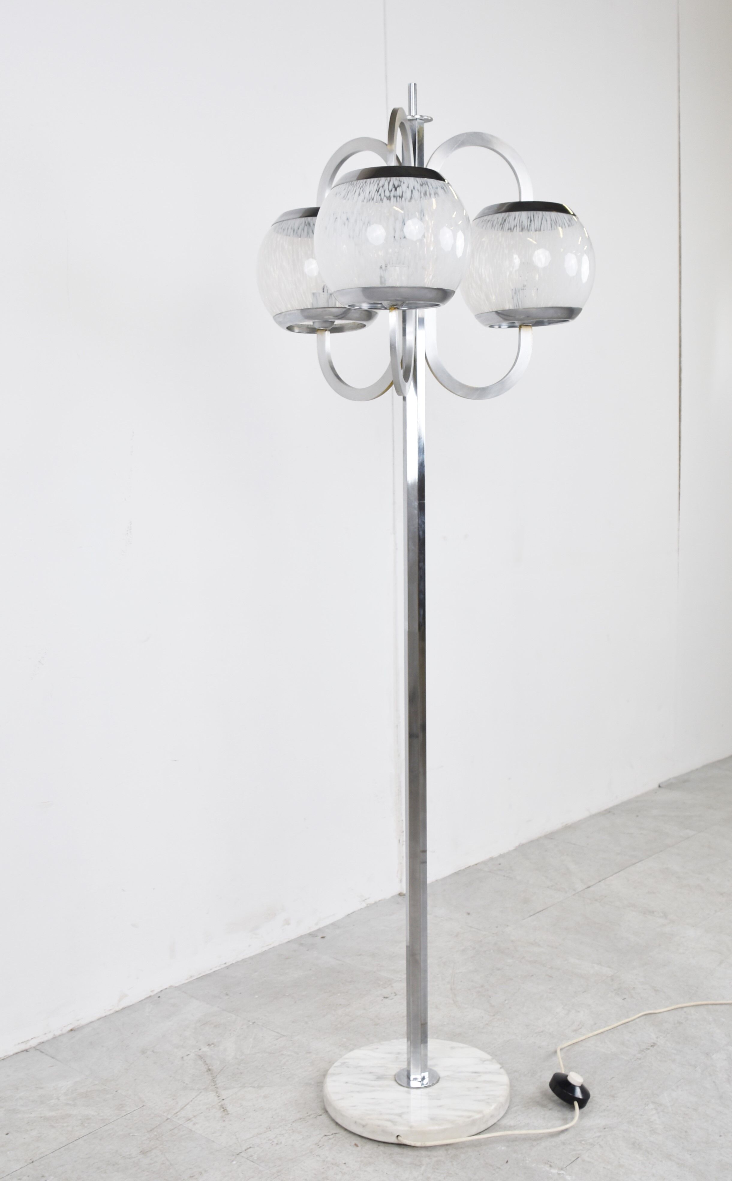 Vintage murano glass floor lamp, 1970s