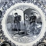 4 assiettes parlantes Vieillard XIXeme