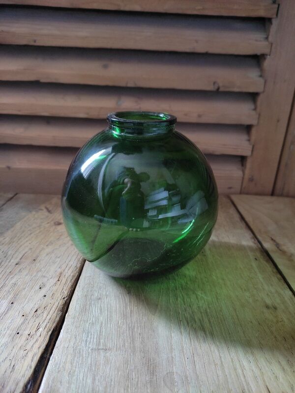 Float style glass ball vase Green marine decoration dp1121b45
