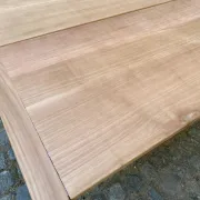 Renovated extendable farmhouse table in solid wood 140-240cm 1960