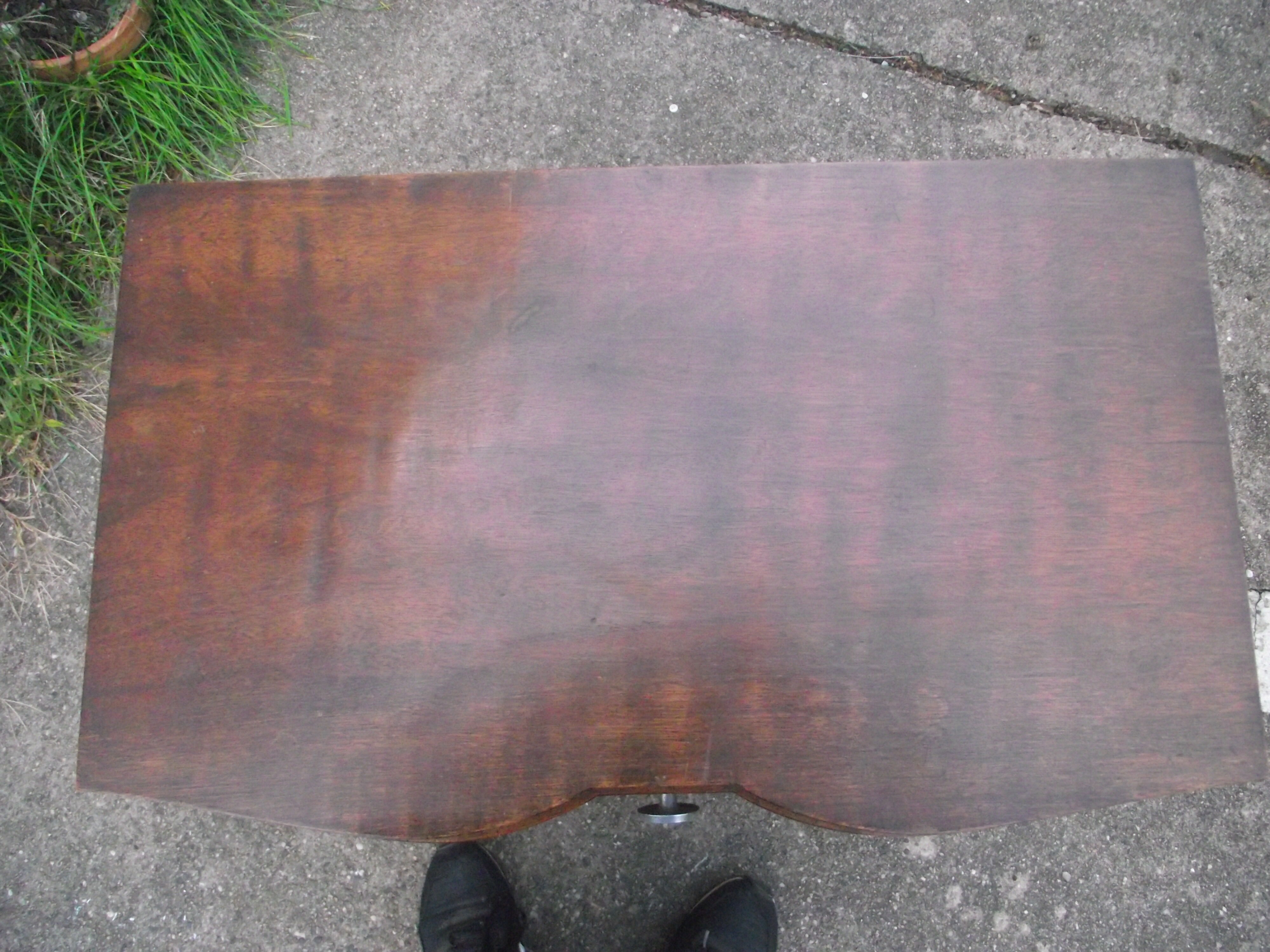 Art deco period bedside in walnut