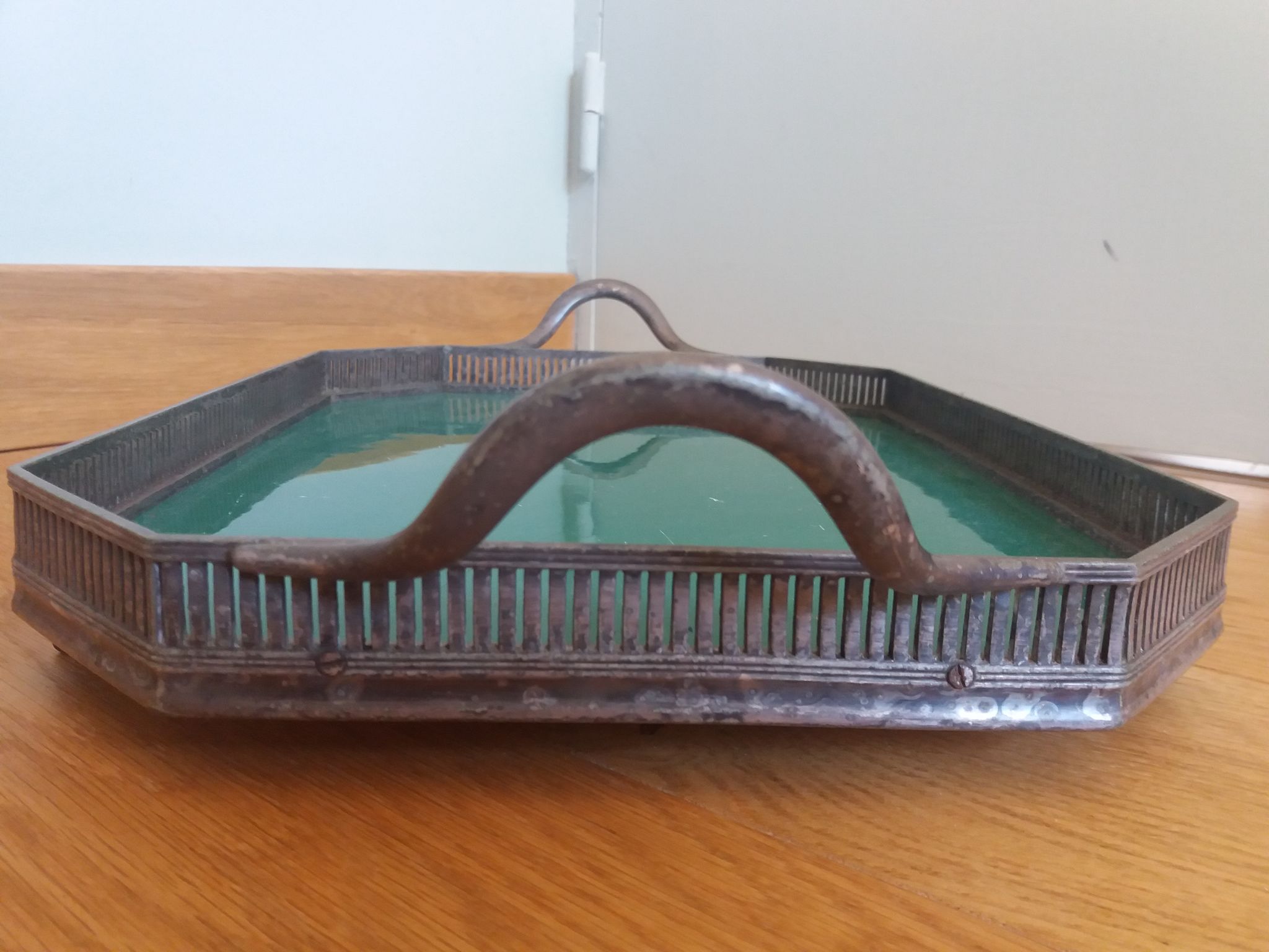 Plateau anglais Kirby Beard and Co et Royal Worcester 1911 Art Déco