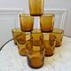 set of 9 bubbled glass water glasses from Biot 70s