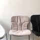 Cidue chair in black metal and short velvet, designed by Willy Rizzo in 1970.