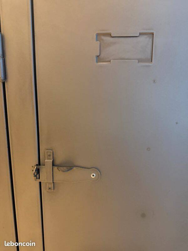 B2 metal locker cabinet / 2 doors - L 80 x H 102 cm / 1930 reissue - Tolix