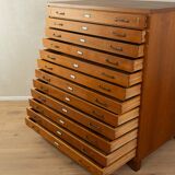 1950s Drawer Plan Cabinet, Vintage