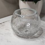 Transparent crackled phosphor