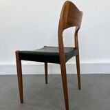 Set of 6 model 71 teak dining chairs by Niels O Møller for JL Møllers 1950s