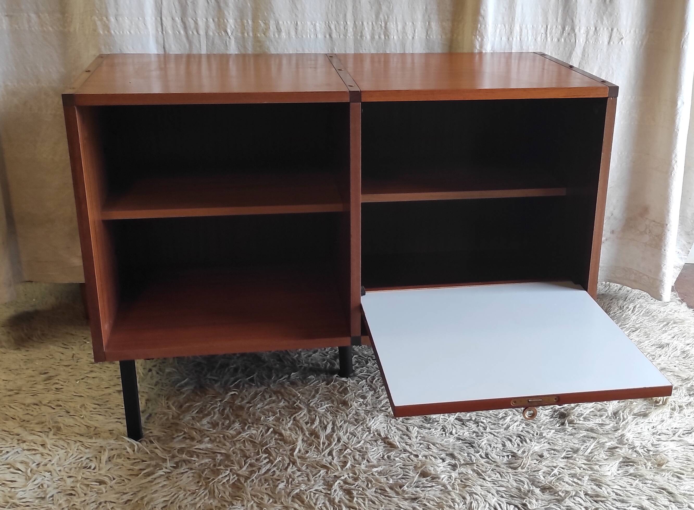 Modernist teak sideboard by ARP for Minvielle - 1950s/60s